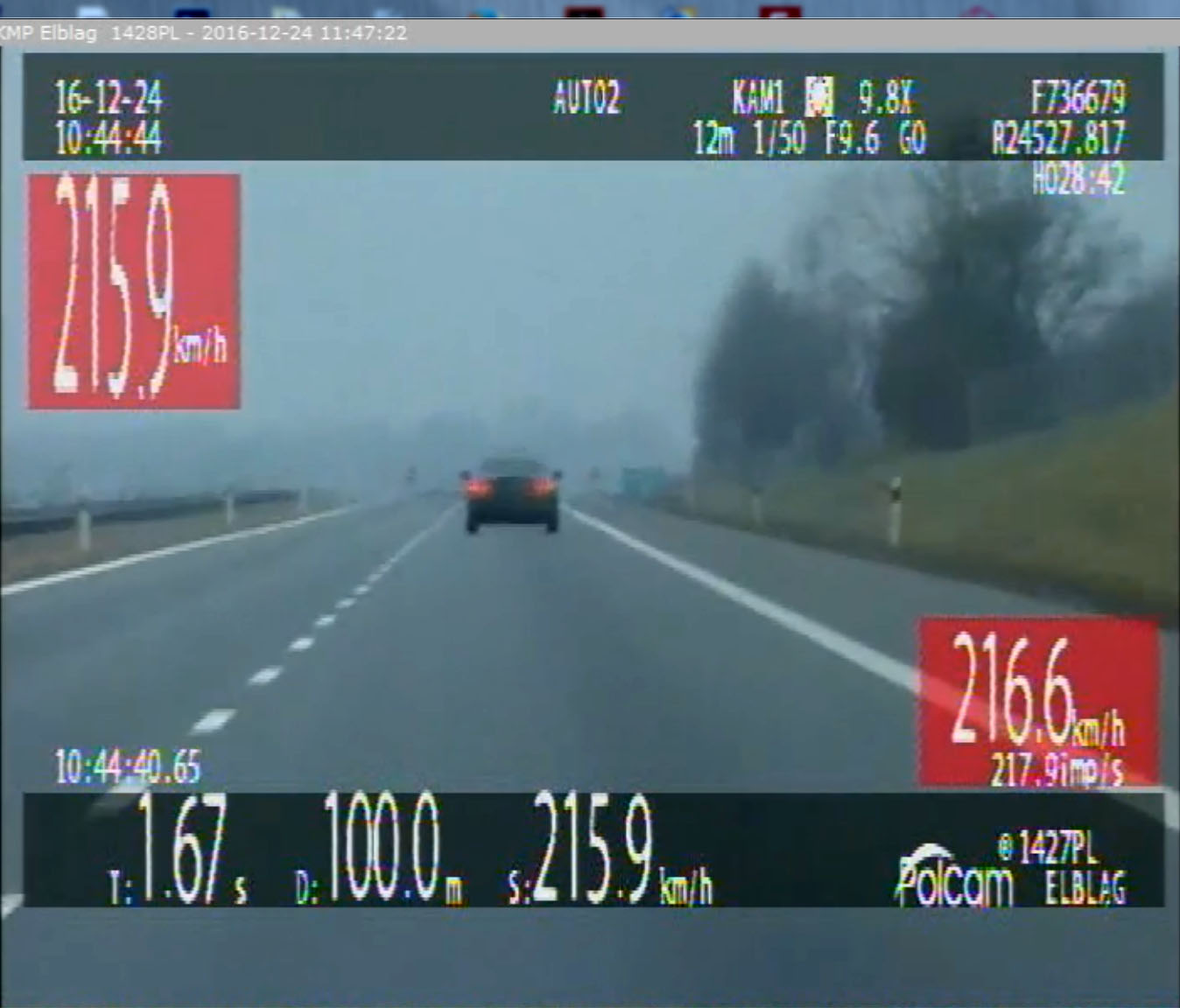 Jeden pirat pędził 215 km/h, drugi jechał pod prąd