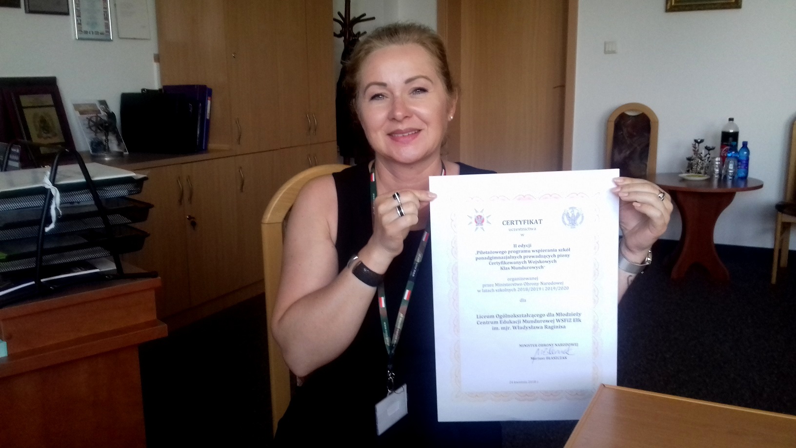 Centrum Edukacji Mundurowej w Ełku z certyfikatem ministerstwa obrony