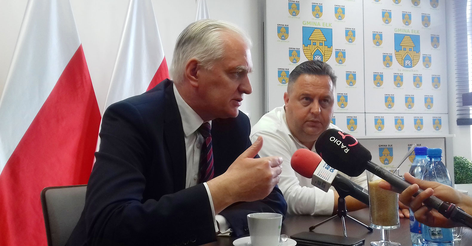 Jarosław Gowin odwiedził powiat ełcki. „Wygrana Andrzeja Dudy da Polsce 3 lata stabilności”