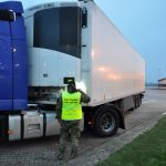 Naczepa ciężarówki zatrzymana w Grzechotkach. Są podejrzenia co do jej legalności