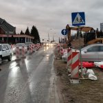 Wypadek na przejściu dla pieszych w Olsztynie. Jedna osoba trafiła do szpitala