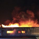 Strażacy walczyli z pożarem w zakładzie w Nowej Wsi Ełckiej