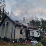 Pożar domu w Nagladach. Zginęła jedna osoba
