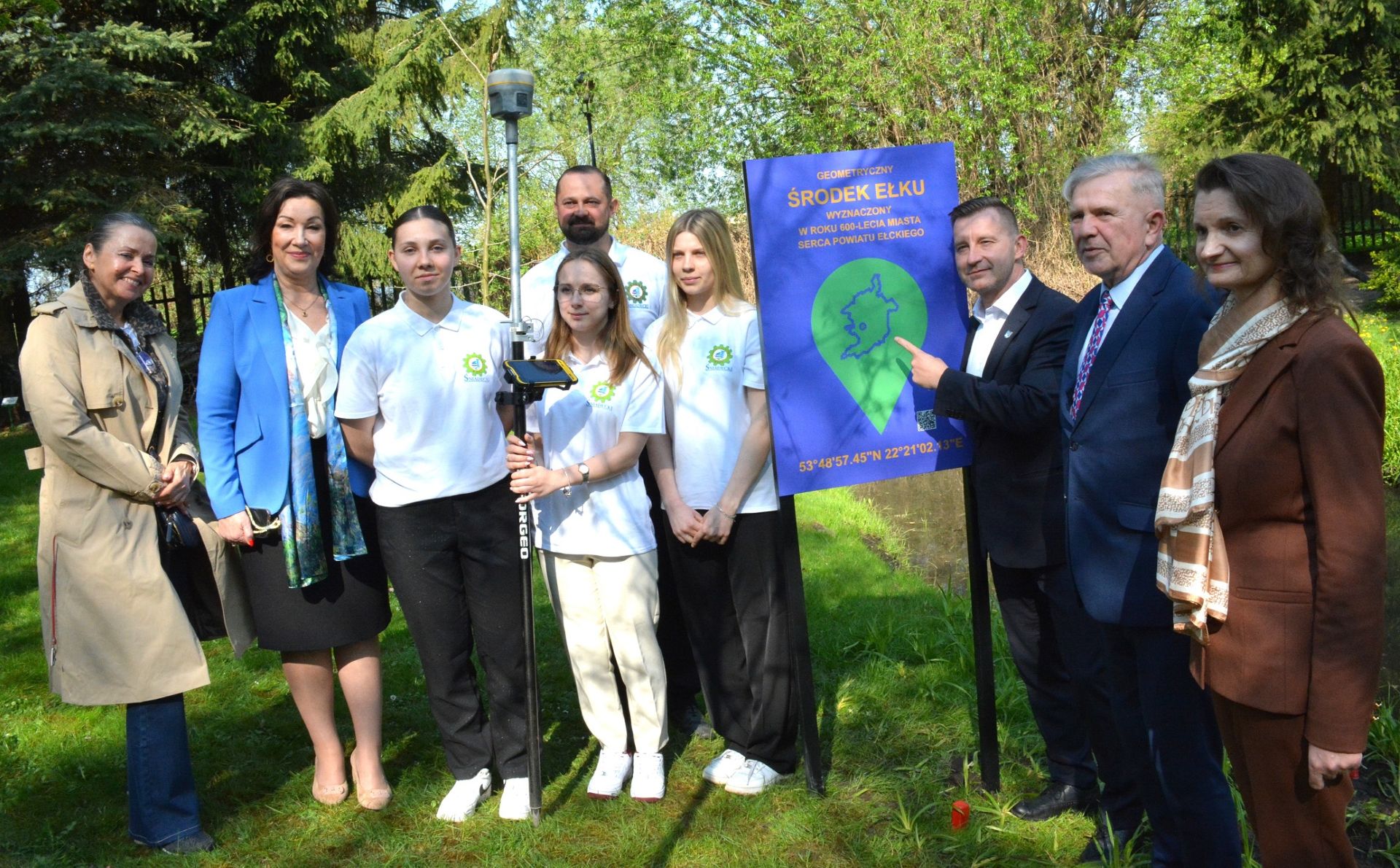 W Ełku wyznaczono geodezyjny środek miasta opis