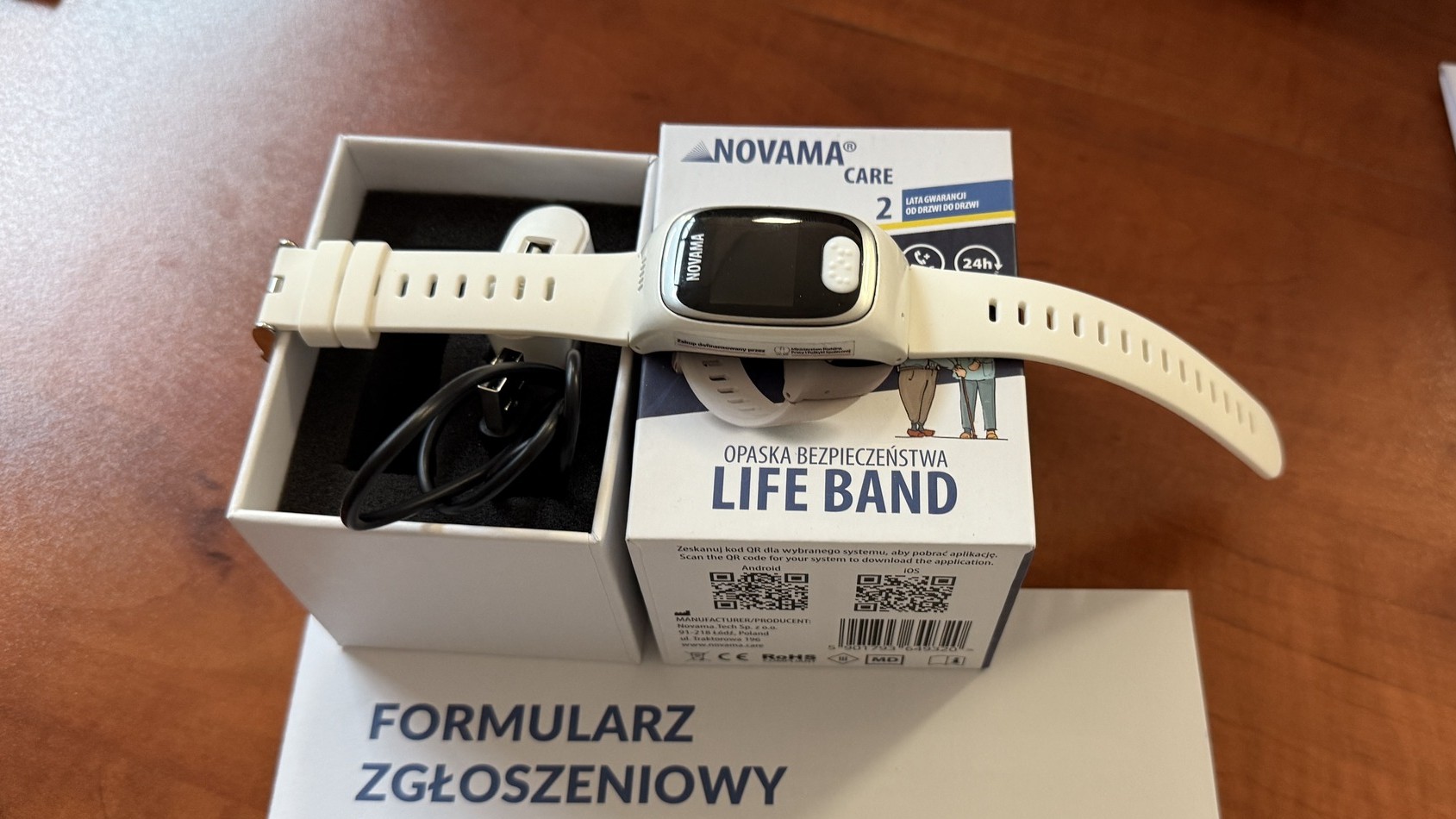 Seniorzy z gminy Susz z opaskami bezpieczeństwa