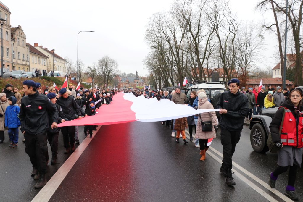 Święto Odzyskania Niepodległości w Olsztynie. Fot. Ł. Sadlak