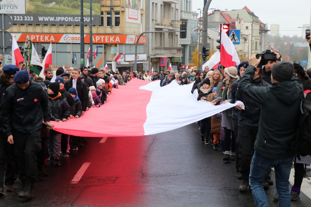Święto Odzyskania Niepodległości w Olsztynie. Fot. Ł. Sadlak
