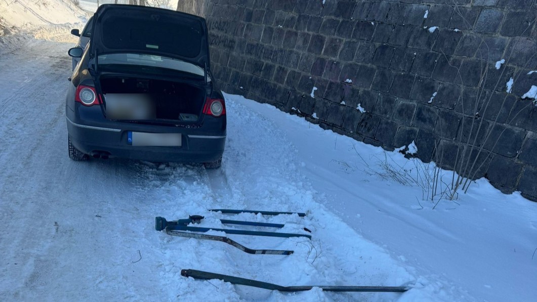Ze szlifierką na wiadukt. Policja udaremniła kradzież w gminie Biskupiec