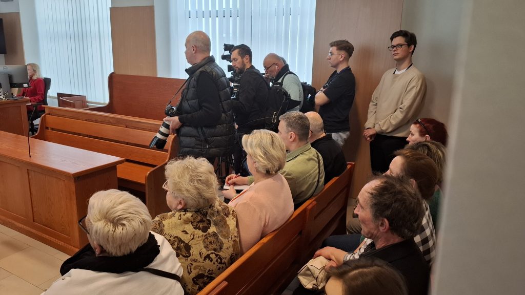 Wyrok ws. Pawła K. przed sądem w Olsztynie. Fot. W. Chromy