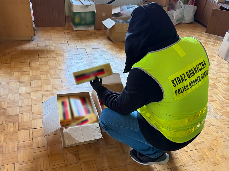 Nielegalne papierosy przejęte przez służby