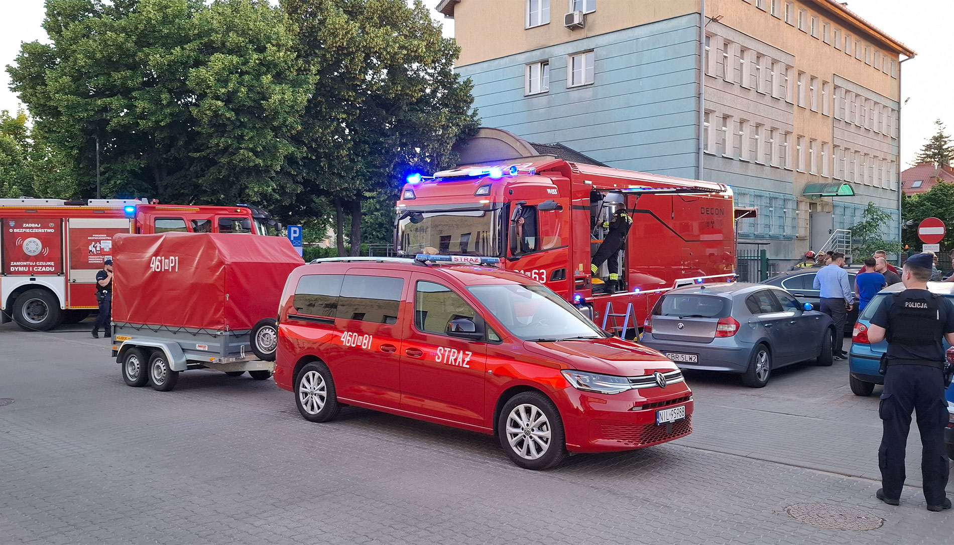 Paczka z nieznaną substancją w iławskiej komendzie. Są poszkodowani