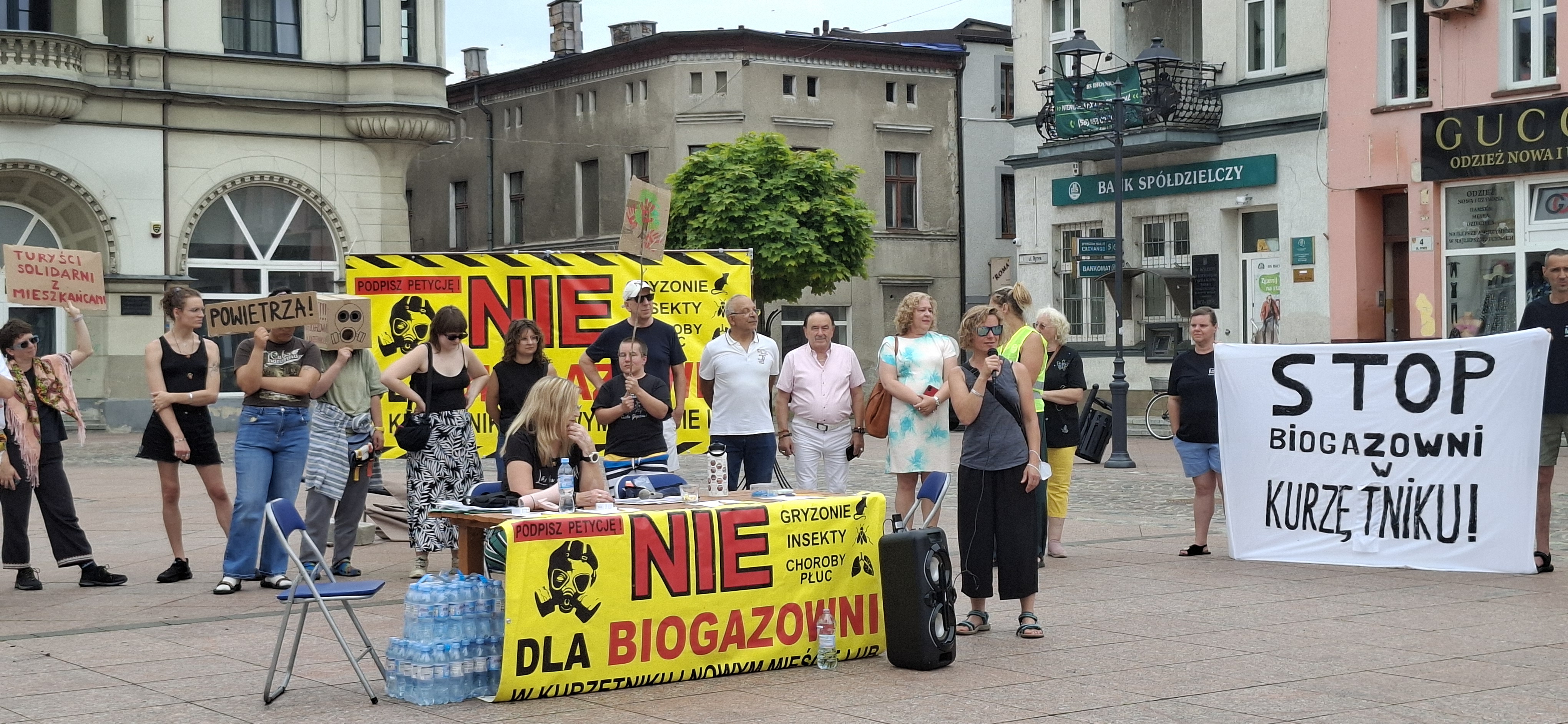 Protest przeciwko budowie biometanowni. „Mówimy nie wielkim koncernom”
