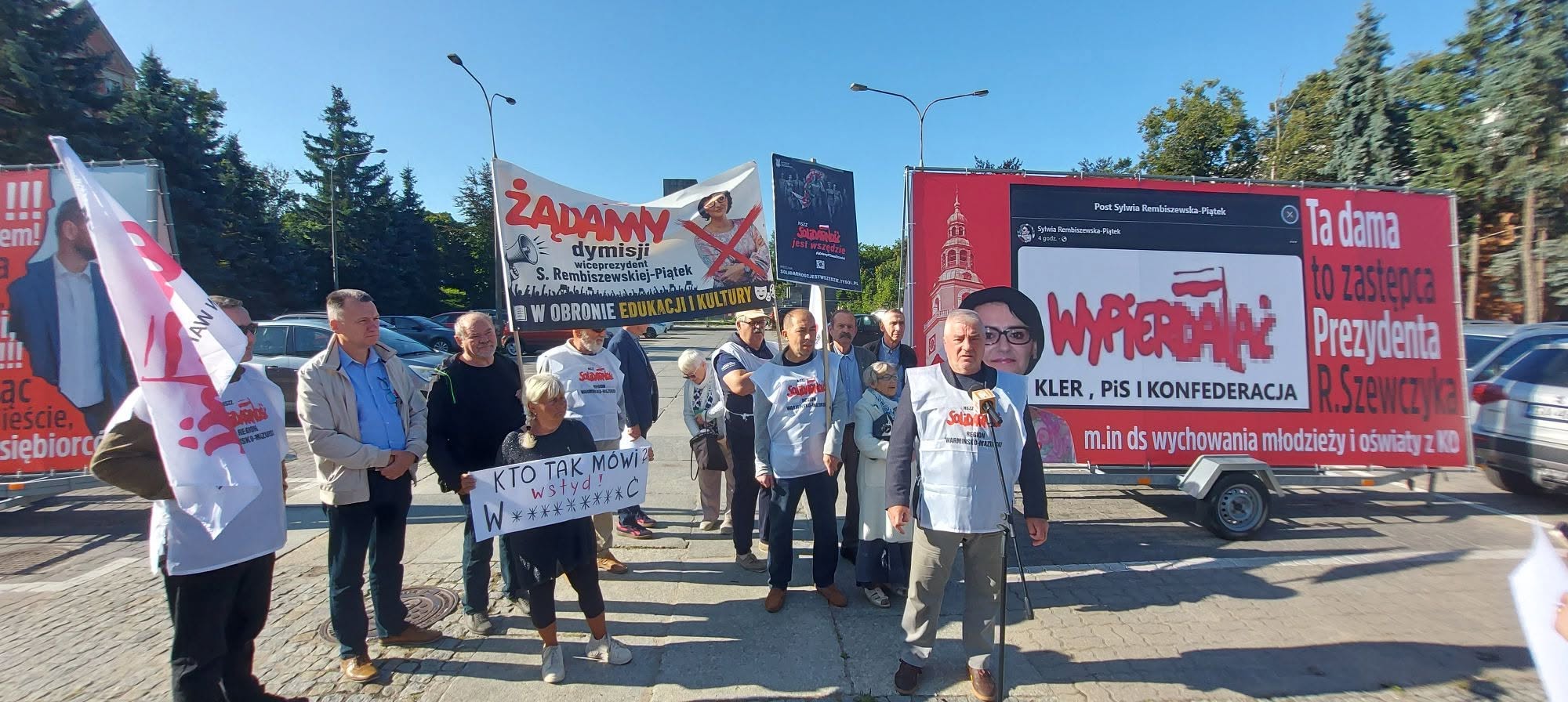 Działacze „Solidarności” żądają dymisji wiceprezydent Olsztyna. Chodzi o wulgarny wpis