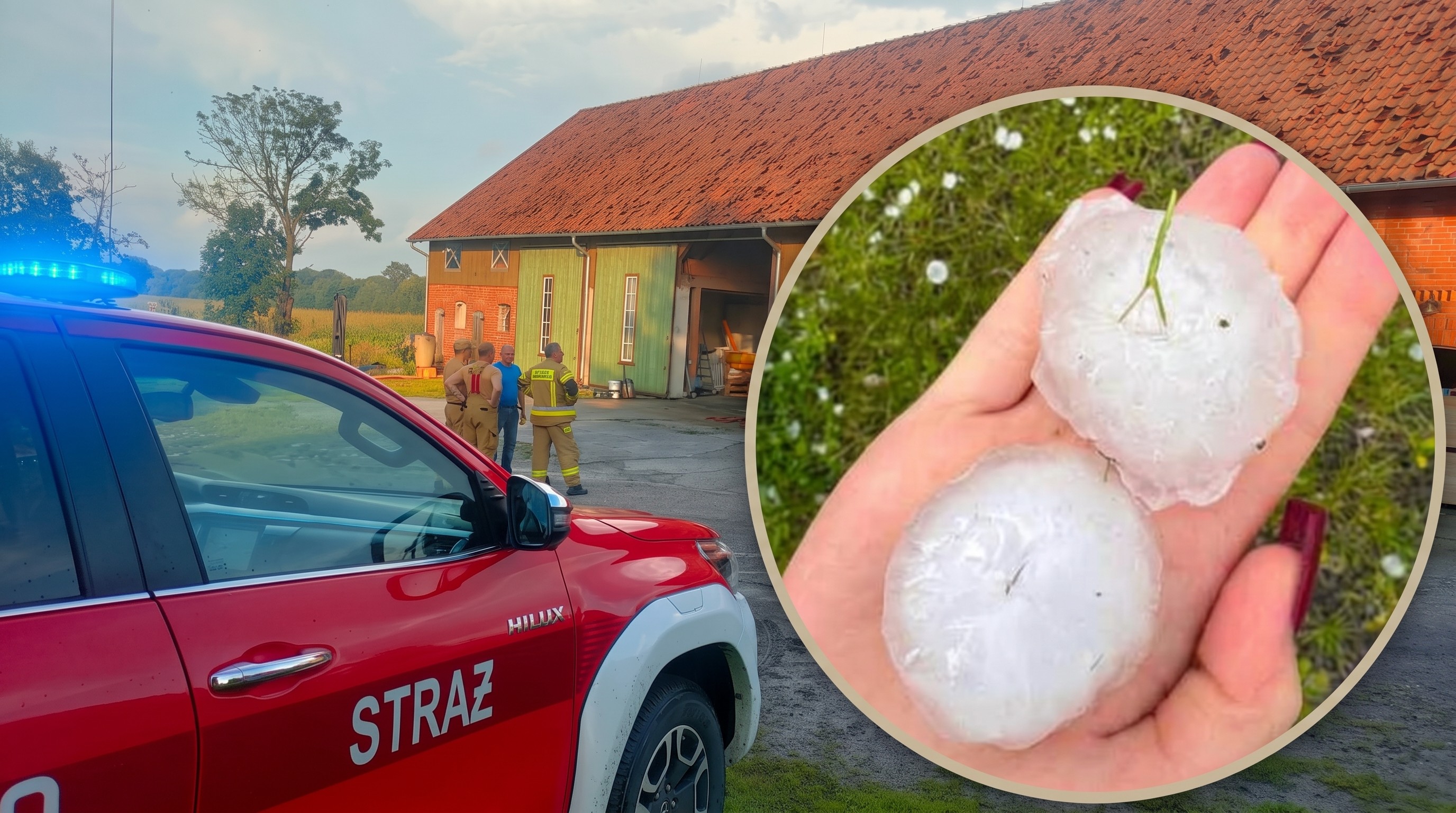 Grad wielkości jabłek zniszczył uprawy. Co z pomocą dla rolników z Lubomina?