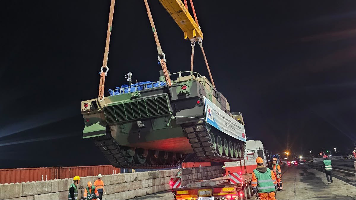 Pierwsze czołgi K2 dotarły do Polski. Trafią na Warmię i Mazury