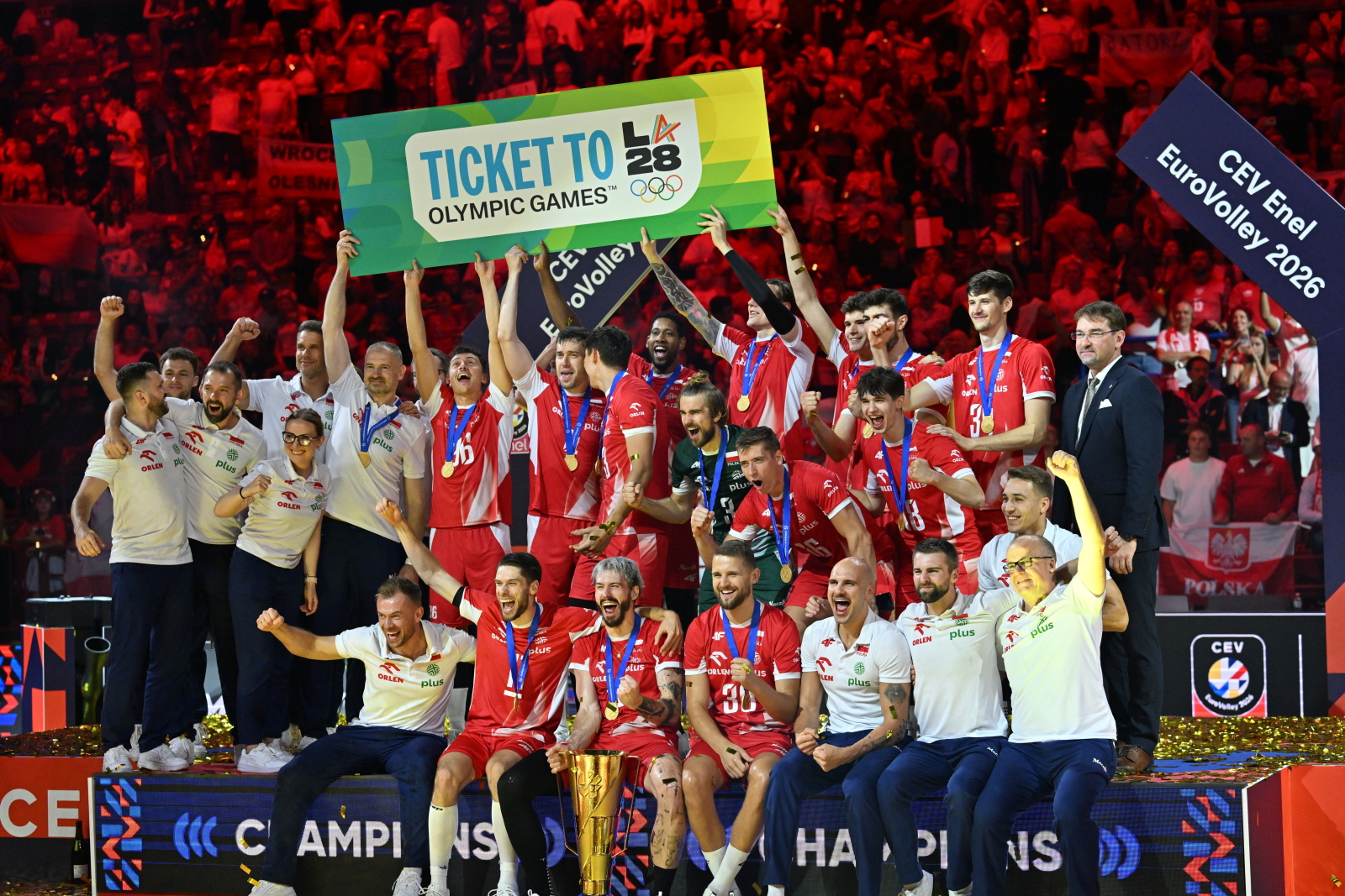 Finał Mistrzostw Europy w siatkówce. Polska-Francja (26.09.2026 r.). Fot. PAP/Darek Delmanowicz