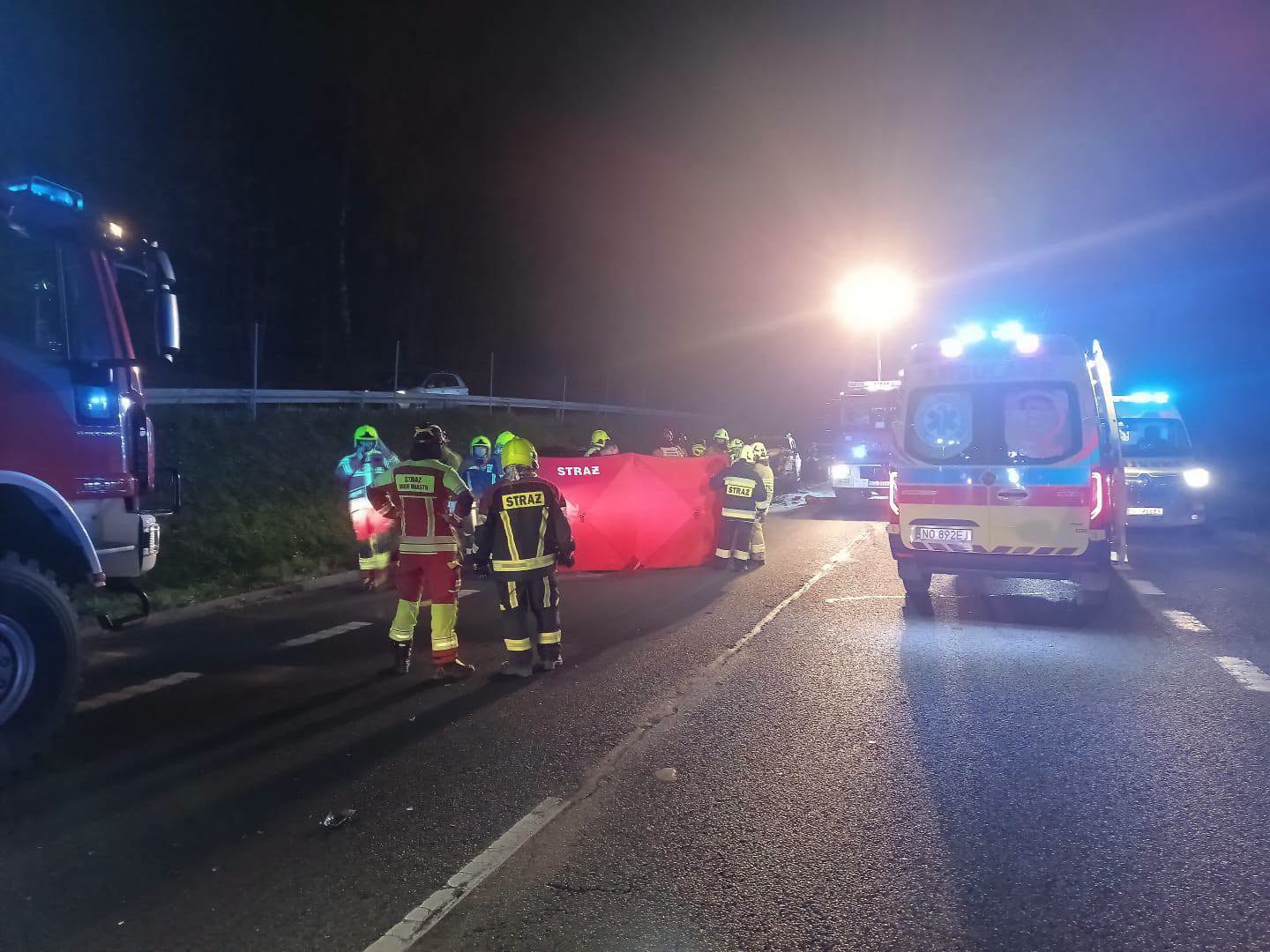 Tragiczny wypadek na DK51. Jedna osoba nie żyje