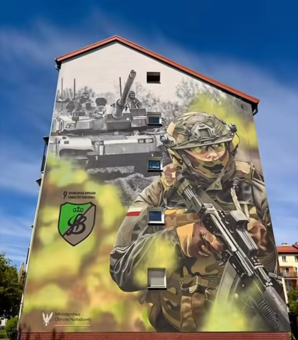 Patriotyczny mural w Braniewie. To hołd dla żołnierzy i historii wojska