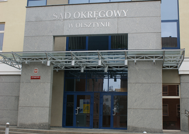 Sąd Okręgowy w Olsztynie, fot. A. Socha